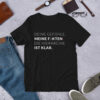 Essenzielles Unisex T-Shirt – Bella + Canvas 3001 | MEINE FAKTEN