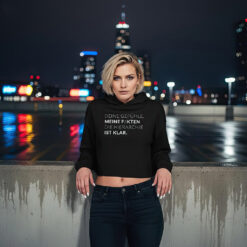 Premium Damen Crop-Hoodie – Bella + Canvas | MEINE FAKTEN
