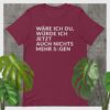 Essenzielles Unisex T-Shirt – Bella + Canvas 3001 | WÄRE ICH DU
