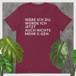 Essenzielles Unisex T-Shirt – Bella + Canvas 3001 | WÄRE ICH DU
