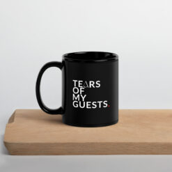 Schwarze glänzende Tasse | TEARS