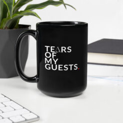 Schwarze glänzende Tasse | TEARS