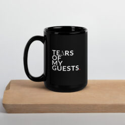 Schwarze glänzende Tasse | TEARS
