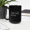 Schwarze elegante Tasse | MEINE FAKTEN