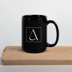 Schwarze glänzende Tasse | WÄRE ICH DU