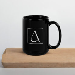 Schwarze elegante Tasse | MEINE FAKTEN