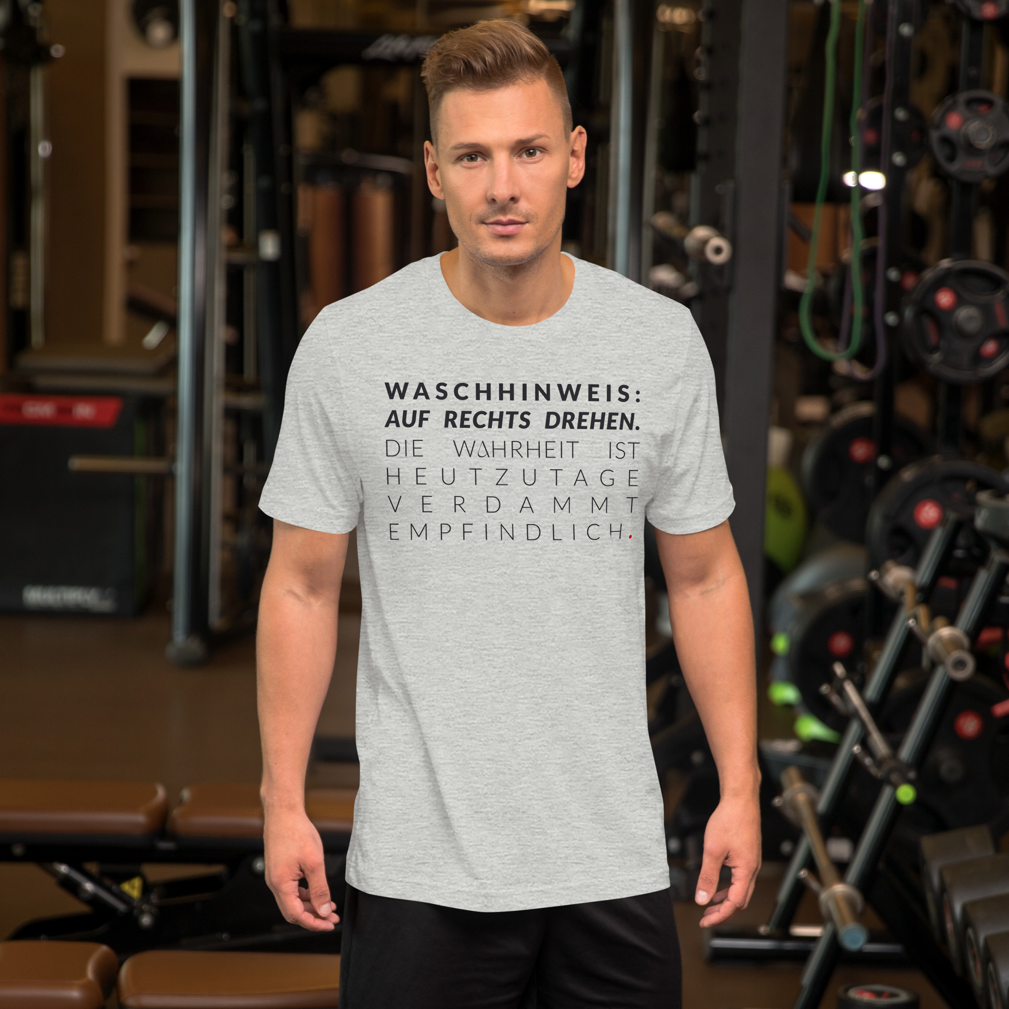 Essenzielles Unisex T-Shirt – Bella + Canvas 3001 | WASCHHINWEIS – Bild 16
