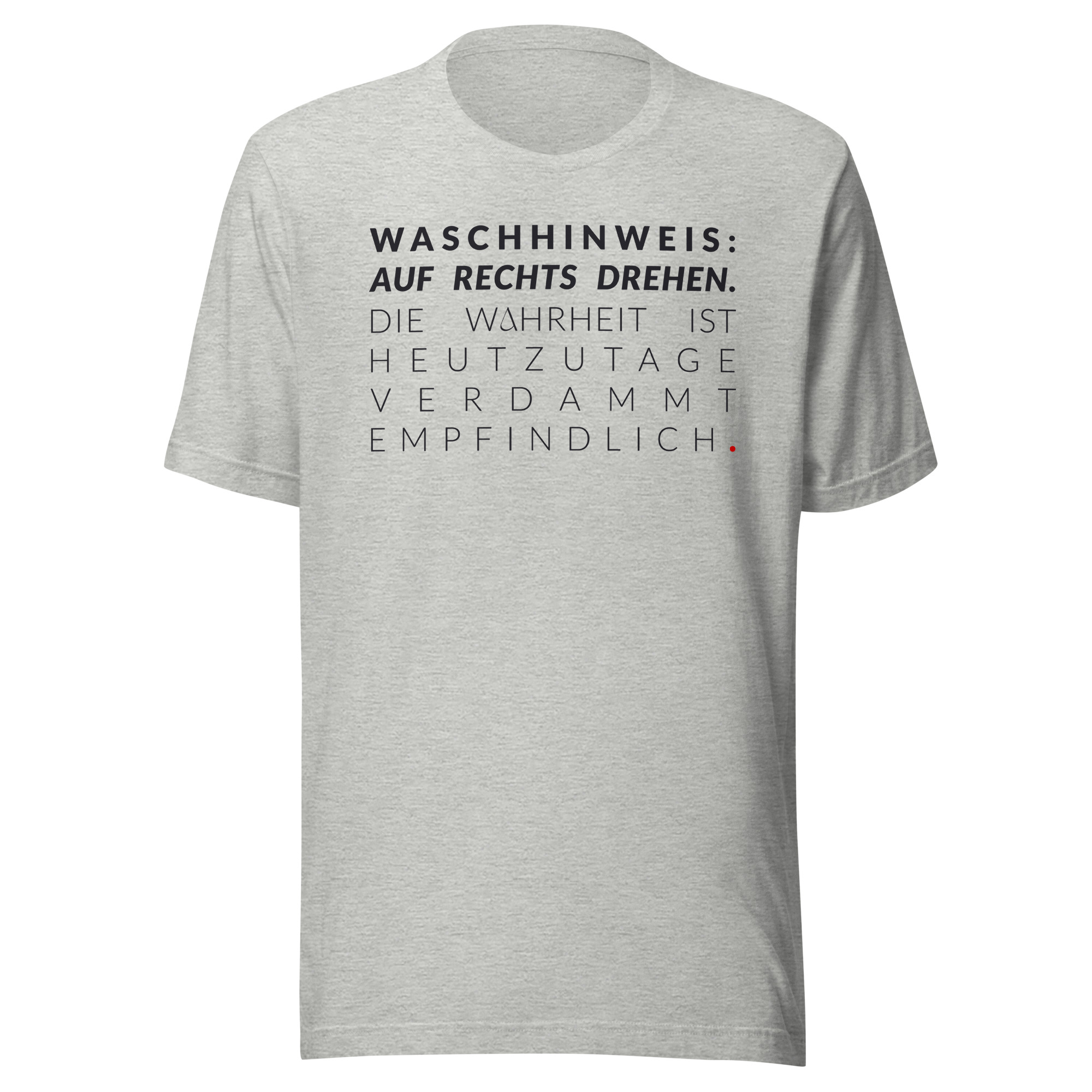 Essenzielles Unisex T-Shirt – Bella + Canvas 3001 | WASCHHINWEIS – Bild 2