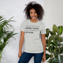 Essenzielles Unisex T-Shirt – Bella + Canvas 3001 | MEINE FAKTEN