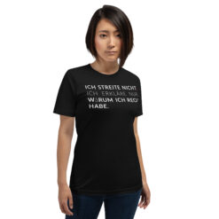 Essenzielles Unisex T-Shirt – Bella + Canvas 3001 | ICH STREITE NICHT