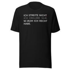 Alternative view of Essenzielles Unisex T-Shirt – Bella + Canvas 3001 | ICH STREITE NICHT