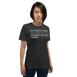 Essenzielles Unisex T-Shirt – Bella + Canvas 3001 | ICH STREITE NICHT