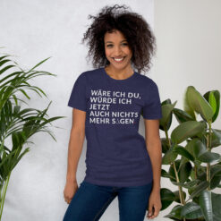 Essenzielles Unisex T-Shirt – Bella + Canvas 3001 | WÄRE ICH DU