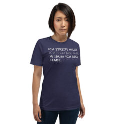 Essenzielles Unisex T-Shirt – Bella + Canvas 3001 | ICH STREITE NICHT