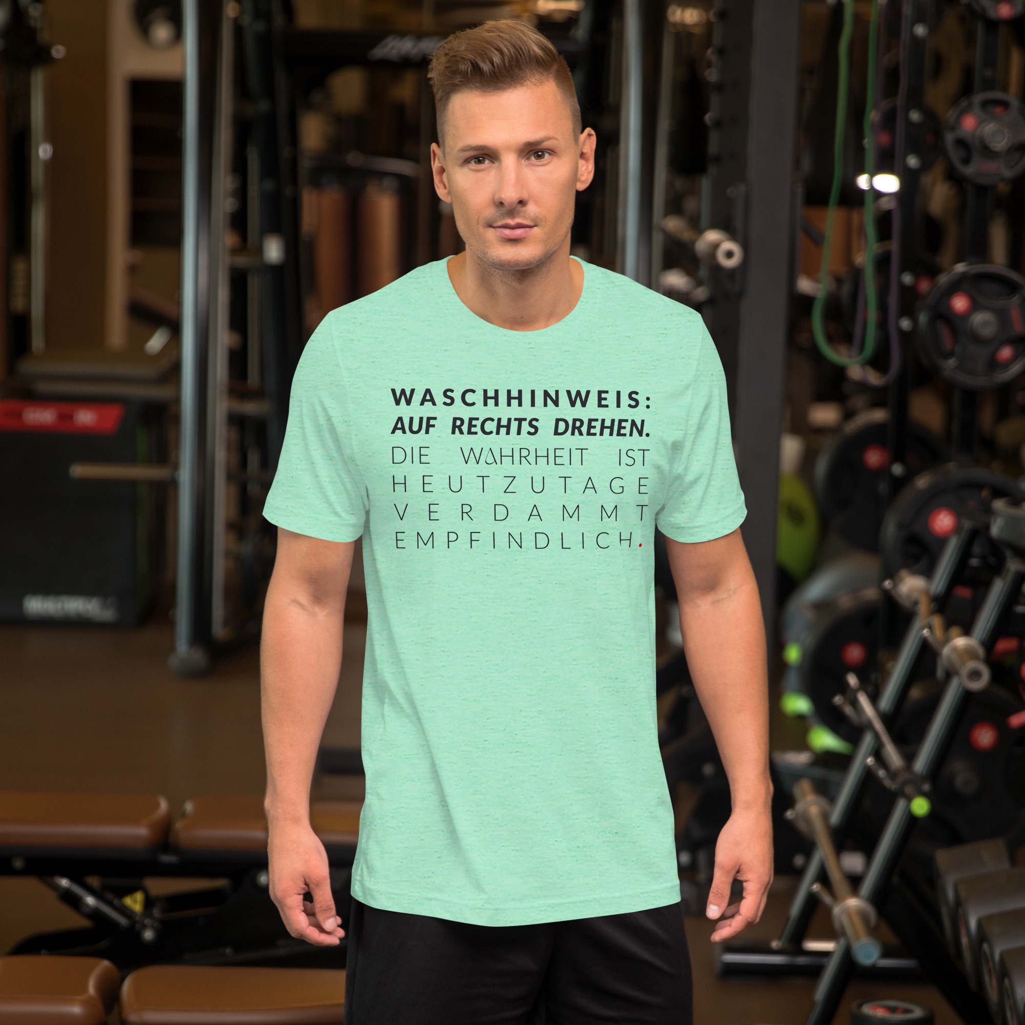 Essenzielles Unisex T-Shirt – Bella + Canvas 3001 | WASCHHINWEIS – Bild 18