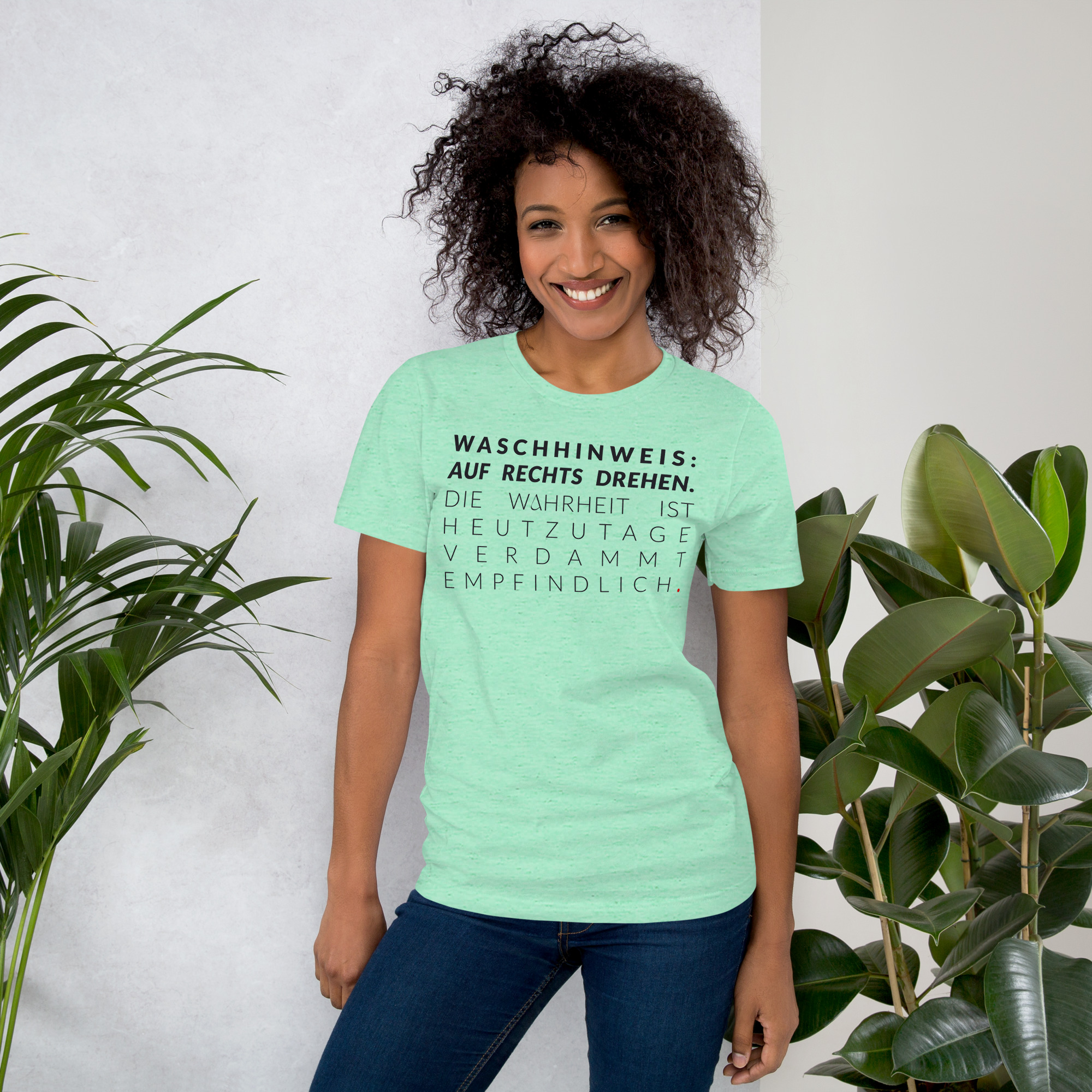 Essenzielles Unisex T-Shirt – Bella + Canvas 3001 | WASCHHINWEIS – Bild 10