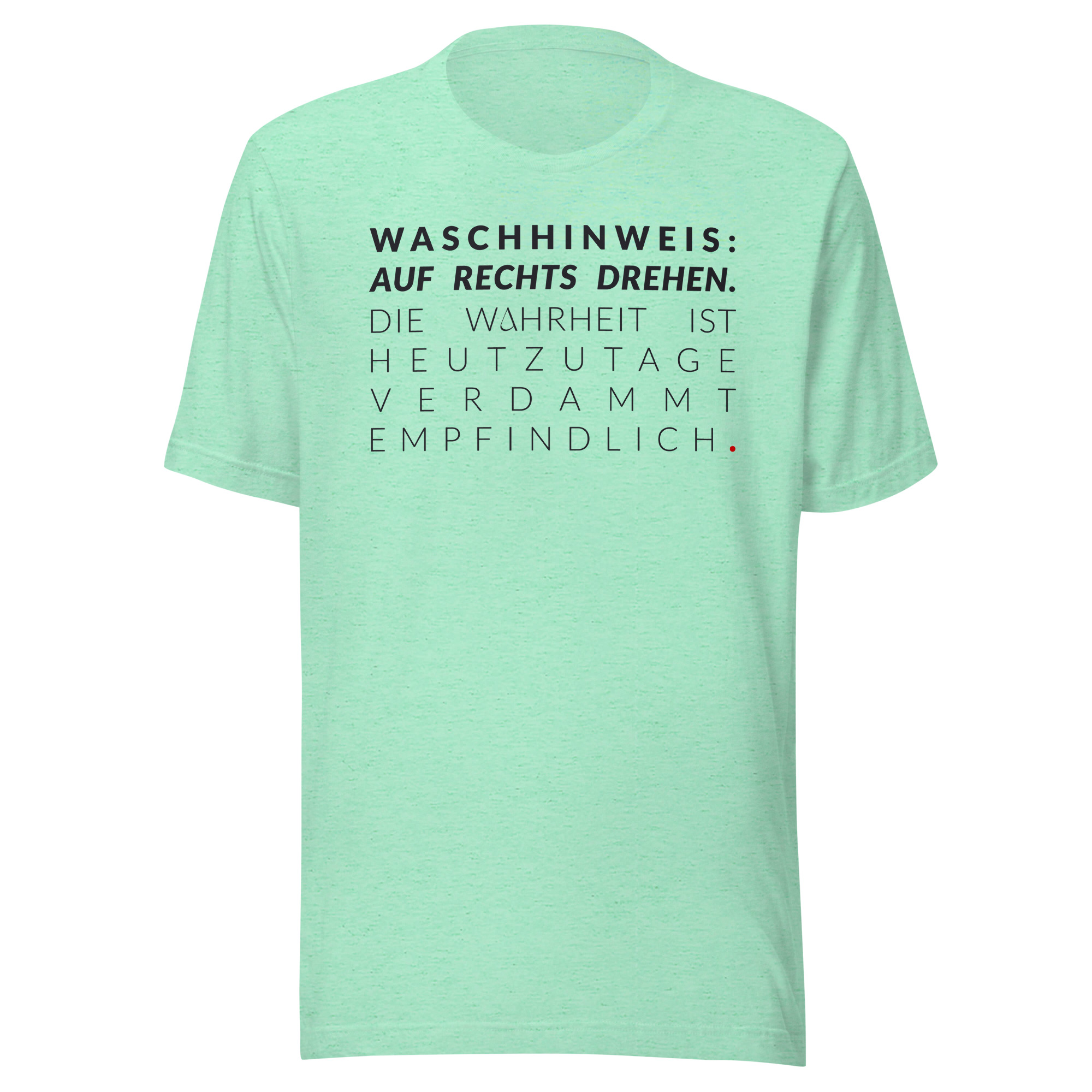 Essenzielles Unisex T-Shirt – Bella + Canvas 3001 | WASCHHINWEIS – Bild 4
