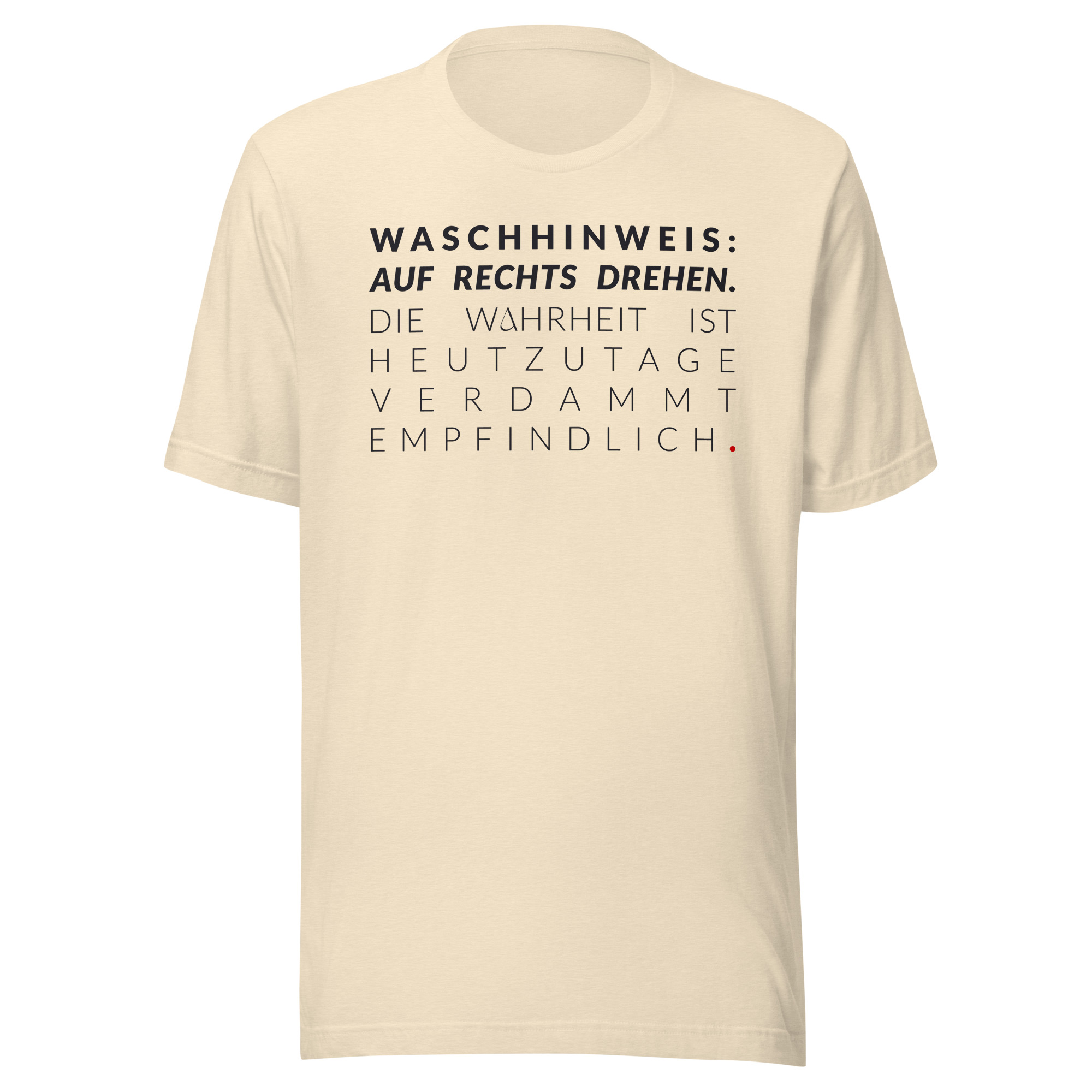 Essenzielles Unisex T-Shirt – Bella + Canvas 3001 | WASCHHINWEIS – Bild 6
