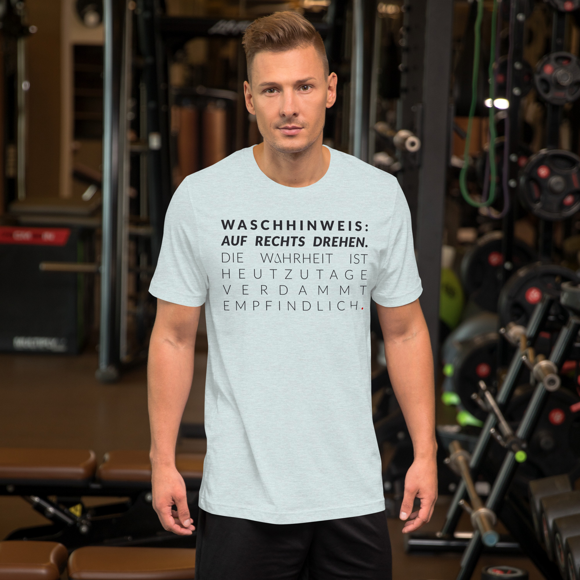 Essenzielles Unisex T-Shirt – Bella + Canvas 3001 | WASCHHINWEIS – Bild 17