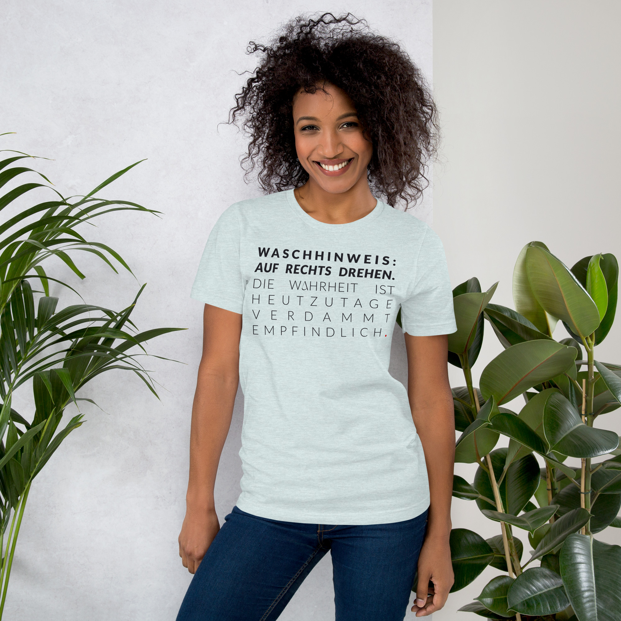 Essenzielles Unisex T-Shirt – Bella + Canvas 3001 | WASCHHINWEIS – Bild 9