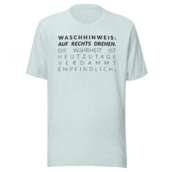 Essenzielles Unisex T-Shirt – Bella + Canvas 3001 | WASCHHINWEIS