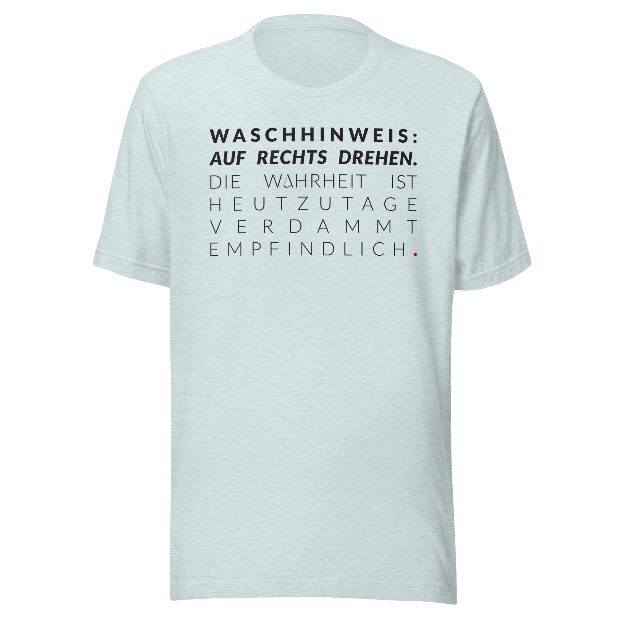 Essenzielles Unisex T-Shirt – Bella + Canvas 3001 | WASCHHINWEIS – Bild 3
