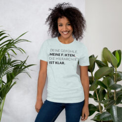 Essenzielles Unisex T-Shirt – Bella + Canvas 3001 | MEINE FAKTEN