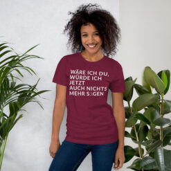 Essenzielles Unisex T-Shirt – Bella + Canvas 3001 | WÄRE ICH DU