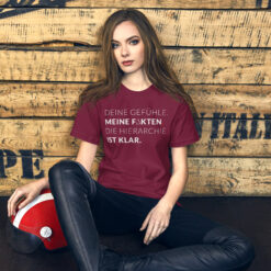 Essenzielles Unisex T-Shirt – Bella + Canvas 3001 | MEINE FAKTEN