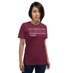 Essenzielles Unisex T-Shirt – Bella + Canvas 3001 | ICH STREITE NICHT