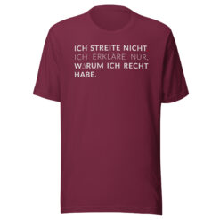 Essenzielles Unisex T-Shirt – Bella + Canvas 3001 | ICH STREITE NICHT