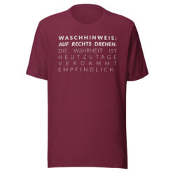 Essenzielles Unisex T-Shirt – Bella + Canvas 3001 | WASCHHINWEIS