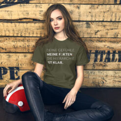 Essenzielles Unisex T-Shirt – Bella + Canvas 3001 | MEINE FAKTEN