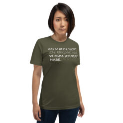 Essenzielles Unisex T-Shirt – Bella + Canvas 3001 | ICH STREITE NICHT