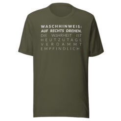 Essenzielles Unisex T-Shirt – Bella + Canvas 3001 | WASCHHINWEIS