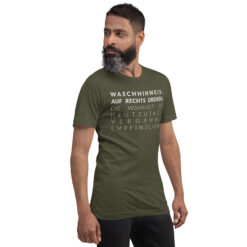 Essenzielles Unisex T-Shirt – Bella + Canvas 3001 | WASCHHINWEIS