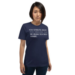 Essenzielles Unisex T-Shirt – Bella + Canvas 3001 | ICH STREITE NICHT