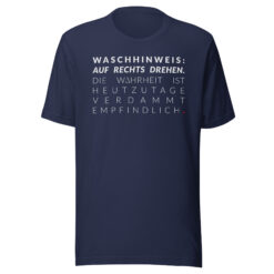 Essenzielles Unisex T-Shirt – Bella + Canvas 3001 | WASCHHINWEIS