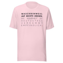 Essenzielles Unisex T-Shirt – Bella + Canvas 3001 | WASCHHINWEIS
