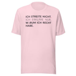Essenzielles Unisex T-Shirt – Bella + Canvas 3001 | ICH STREITE NICHT