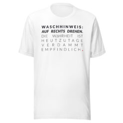 Essenzielles Unisex T-Shirt – Bella + Canvas 3001 | WASCHHINWEIS