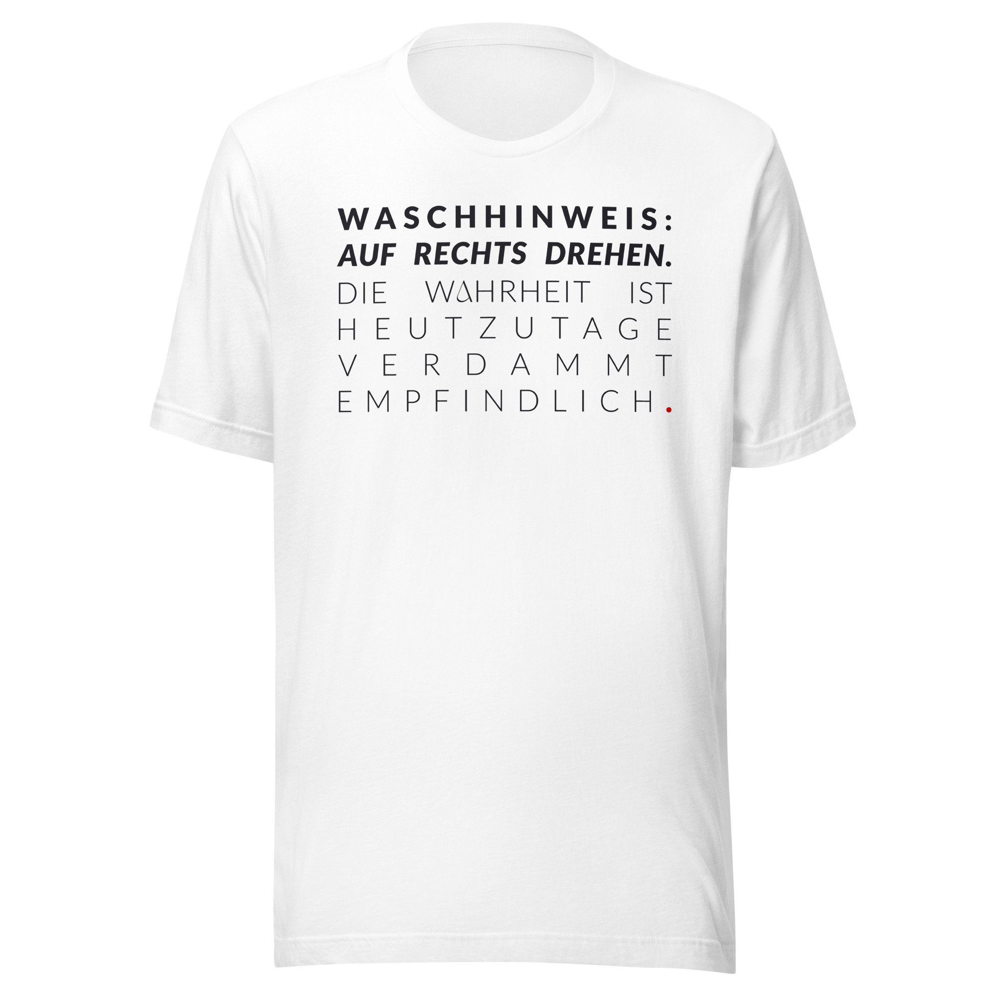 Essenzielles Unisex T-Shirt – Bella + Canvas 3001 | WASCHHINWEIS – Bild 7