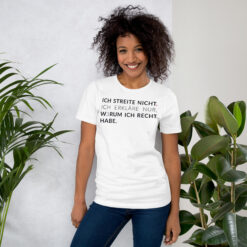 Essenzielles Unisex T-Shirt – Bella + Canvas 3001 | ICH STREITE NICHT