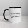 Tasse mit farbiger Innenseite | ICH STREITE NICHT