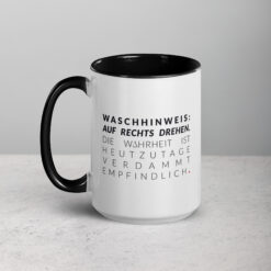 Farbige Tasse | WASCHHINWEIS