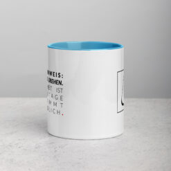 Farbige Tasse | WASCHHINWEIS