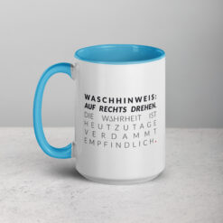 Farbige Tasse | WASCHHINWEIS