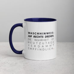 Farbige Tasse | WASCHHINWEIS