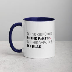 Tasse mit farbiger Innenseite | MEINE FAKTEN