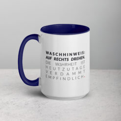 Farbige Tasse | WASCHHINWEIS